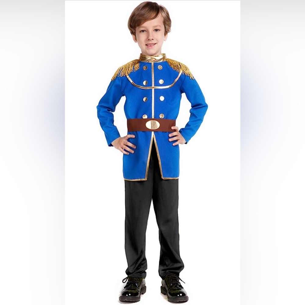 FREE BEAUTY Prince Charming Costume Blue NWT Age 3-5 New